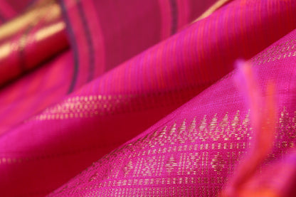 Traditional Design Handwoven Kanjivaram Pure Silk Saree - Pure Zari - PVA 0418 1353 Archives - Silk Sari - Panjavarnam