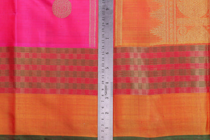 Traditional Design Handwoven Kanjivaram Pure Silk Saree - Pure Zari - PVM 0318 1335 - Silk Sari - Panjavarnam