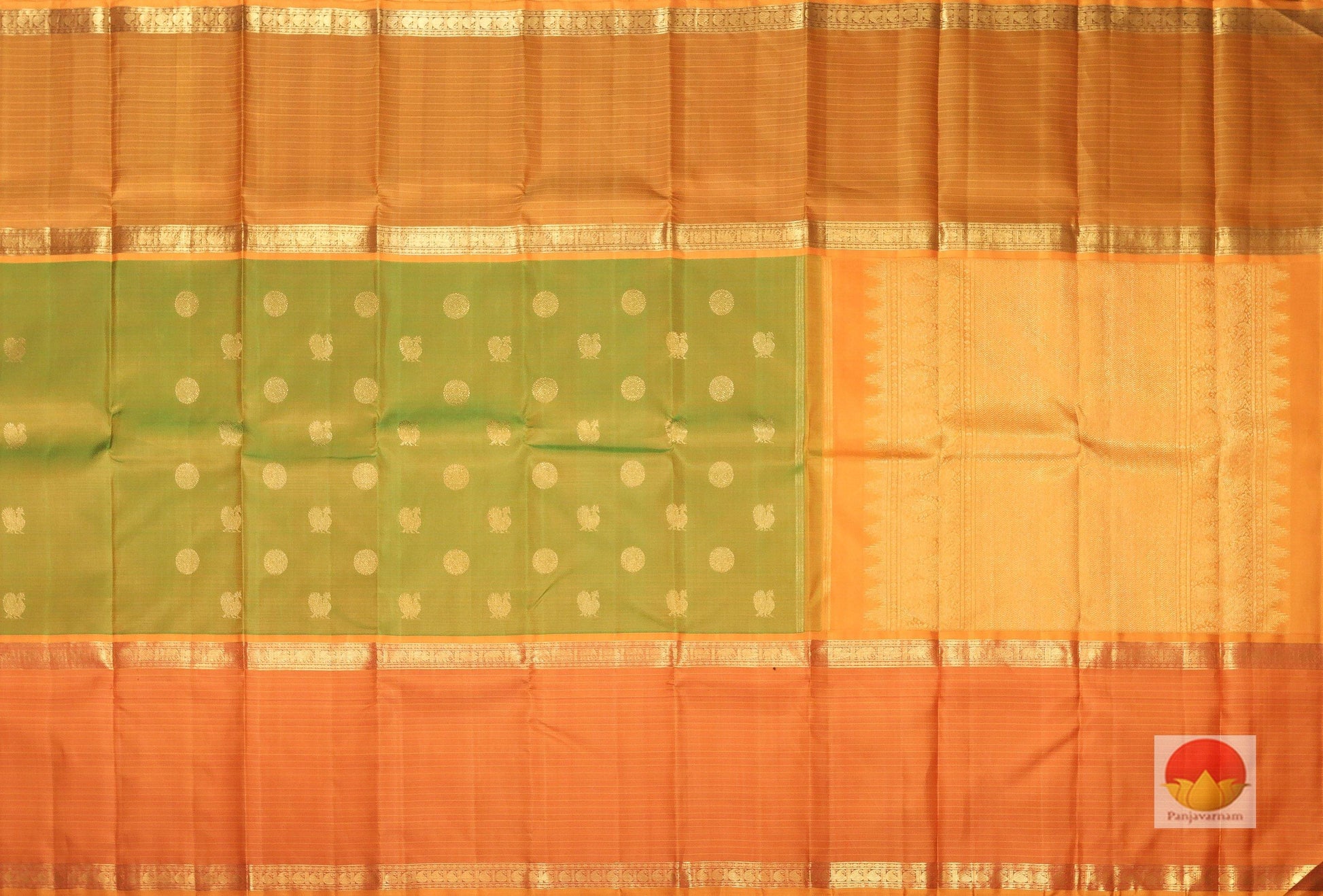 Traditional Design Handwoven Kanjivaram Pure Silk Saree - Pure Zari - PVSM G56 Archives - Silk Sari - Panjavarnam
