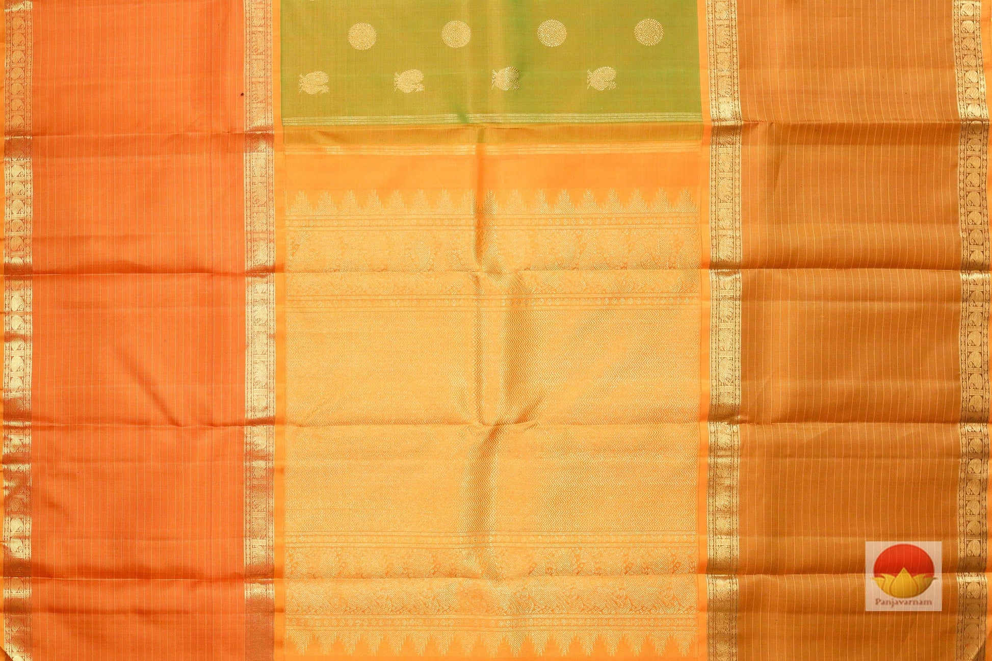 Traditional Design Handwoven Kanjivaram Pure Silk Saree - Pure Zari - PVSM G56 Archives - Silk Sari - Panjavarnam