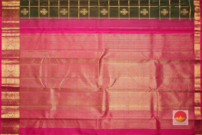 Traditional Design Handwoven Pure Silk Kanjivaram - Pure Zari - PA 129 - Silk Sari - Panjavarnam