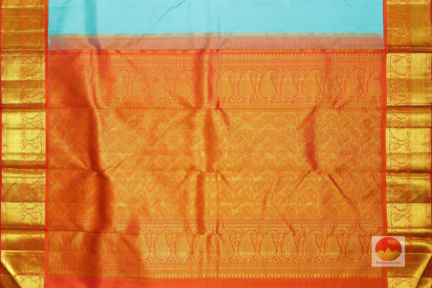 Traditional Design Handwoven Pure Silk Kanjivaram - Pure Zari - PVSM 0918 1568 - Archives - Silk Sari - Panjavarnam