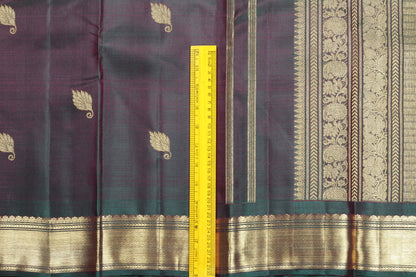Traditional Design Handwoven Pure Silk Kanjivaram - PV G 1671 - Archives - Silk Sari - Panjavarnam