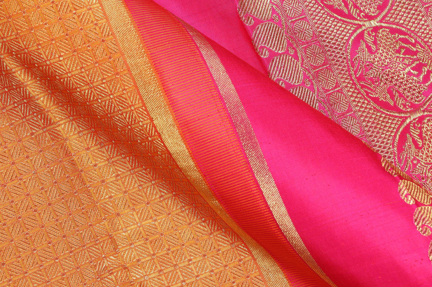 Traditional Design Handwoven Pure Silk Kanjivaram Saree - Bridal Saree - PA 3699 Archives - Silk Sari - Panjavarnam