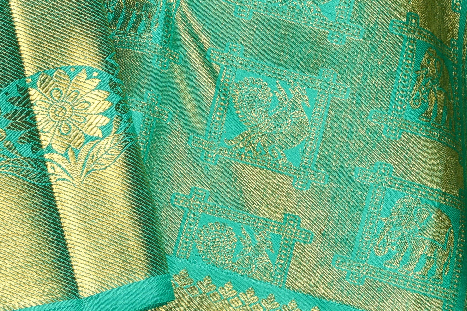 Traditional Design Handwoven Pure Silk Kanjivaram Saree - Bridal Saree - PBR 007 - Archives - Silk Sari - Panjavarnam