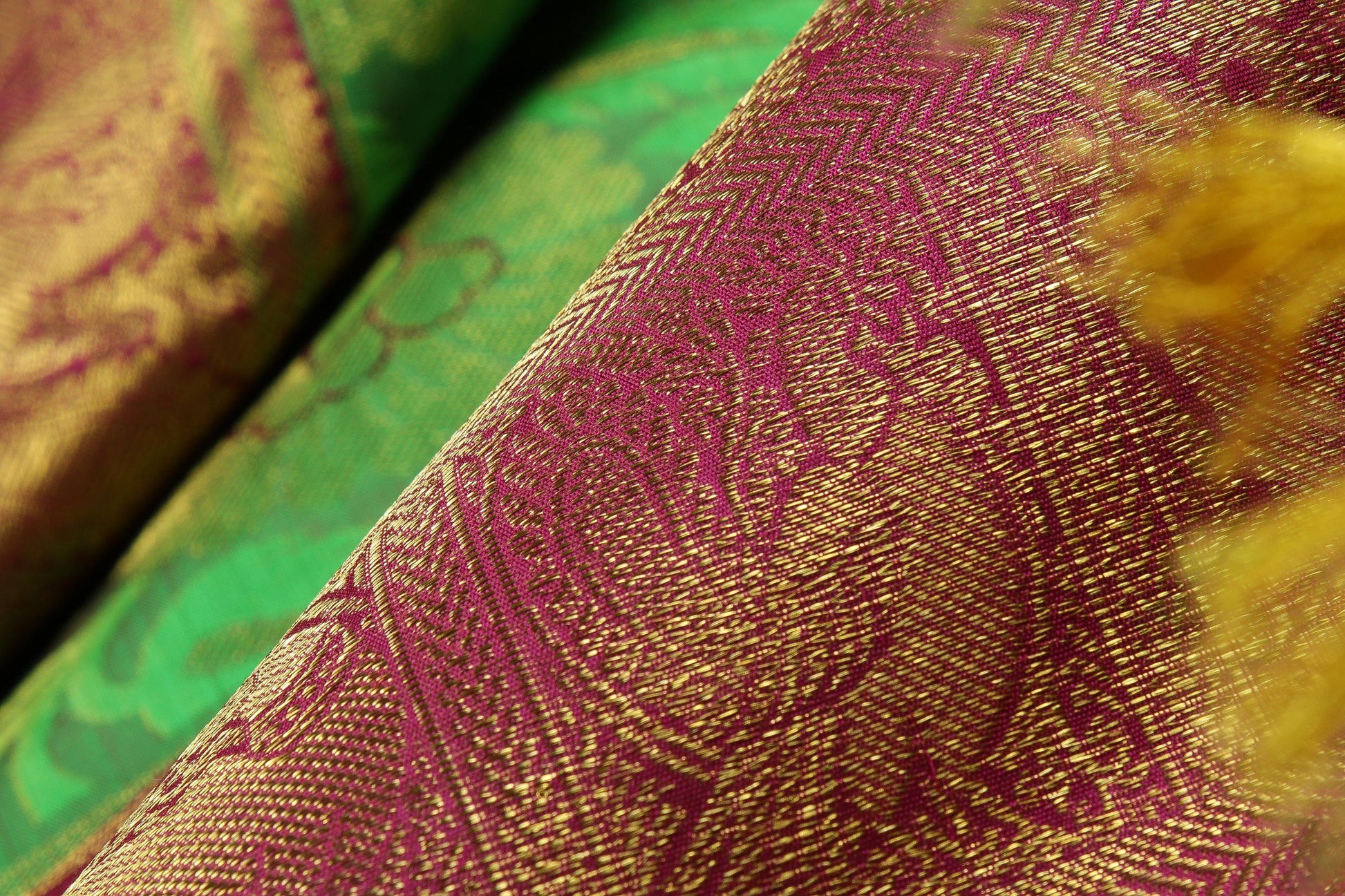 Traditional Design Handwoven Pure Silk Kanjivaram Saree - Bridal Saree - PBR 008 - Archives - Silk Sari - Panjavarnam