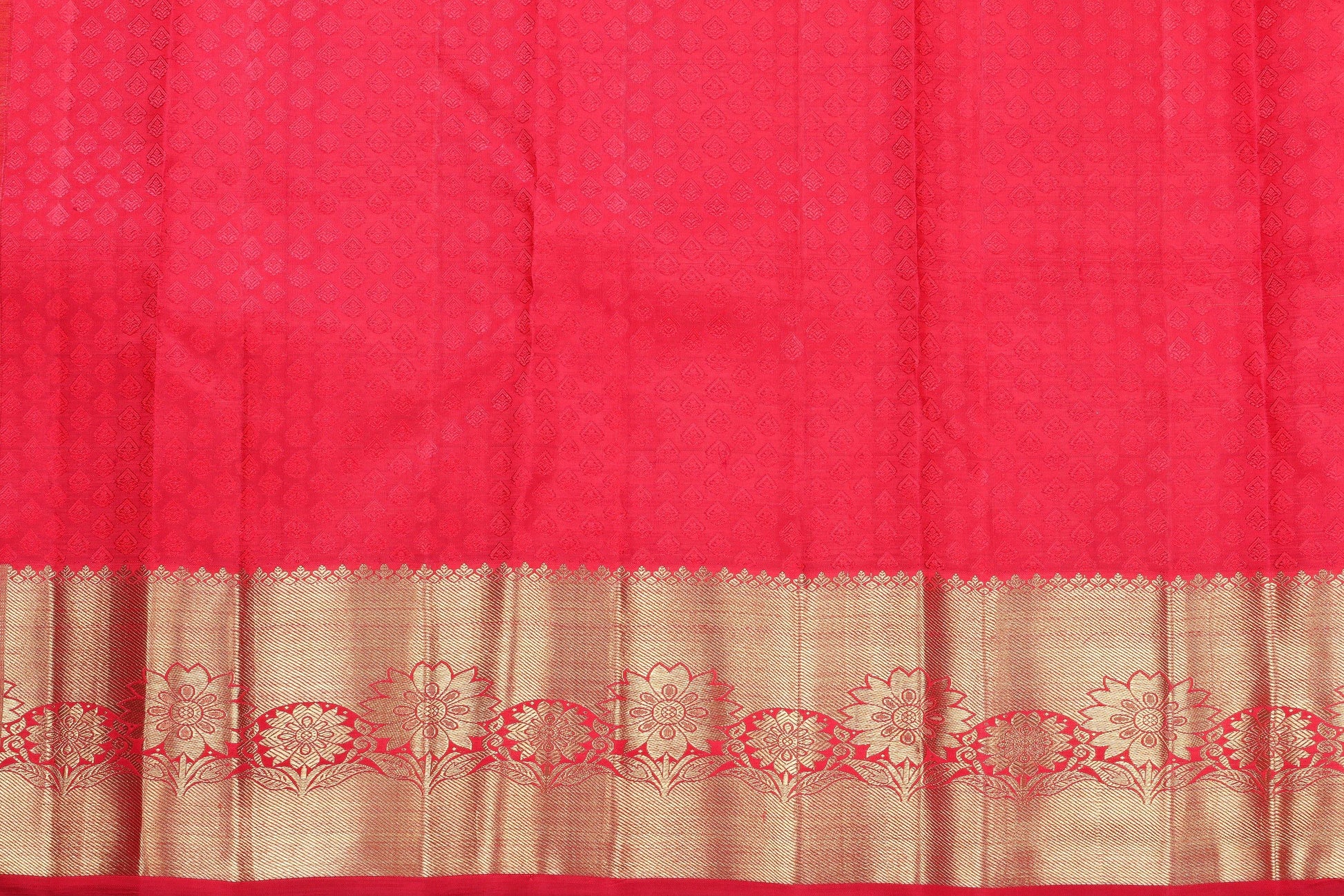 Traditional Design Handwoven Pure Silk Kanjivaram Saree - Bridal Saree - PBR 009 - Archives - Silk Sari - Panjavarnam
