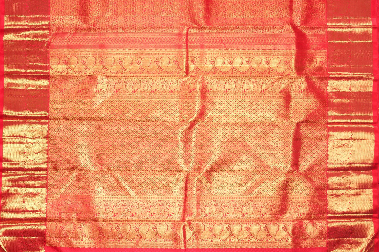 Traditional Design Handwoven Pure Silk Kanjivaram Saree - Bridal Saree - PBR 015 Archives - Silk Sari - Panjavarnam