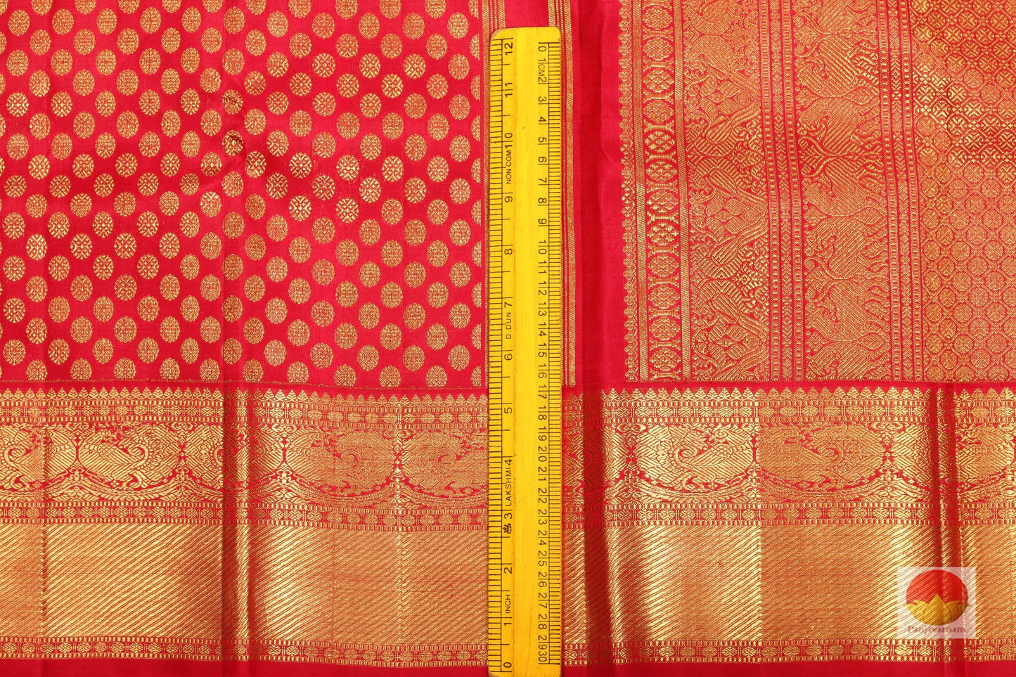 Traditional Design Handwoven Pure Silk Kanjivaram Saree - Bridal Saree - PV SVS 015 Archives - Silk Sari - Panjavarnam