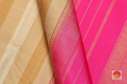 Traditional Design Handwoven Pure Silk Kanjivaram Saree - Pure Zari - G 1715 - Archives - Silk Sari - Panjavarnam