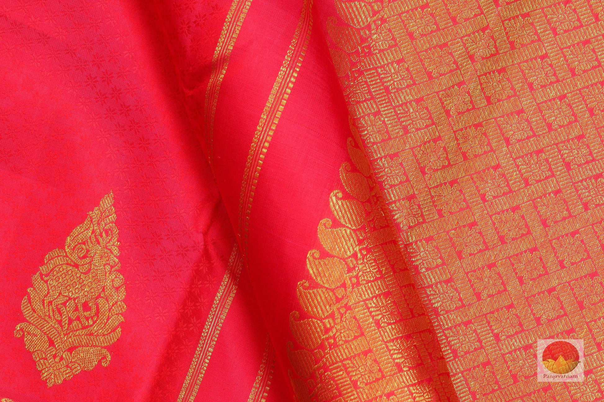 Traditional Design Handwoven Pure Silk Kanjivaram Saree - Pure Zari - G 1738 Archives - Silk Sari - Panjavarnam
