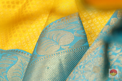 Traditional Design Handwoven Pure Silk Kanjivaram Saree - Pure Zari - G 1804 - Archives - Silk Sari - Panjavarnam