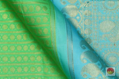 Traditional Design - Handwoven Pure Silk Kanjivaram Saree - Pure Zari - G 1824 - Archives - Silk Sari - Panjavarnam
