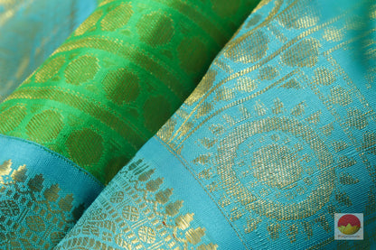 Traditional Design - Handwoven Pure Silk Kanjivaram Saree - Pure Zari - G 1824 - Archives - Silk Sari - Panjavarnam