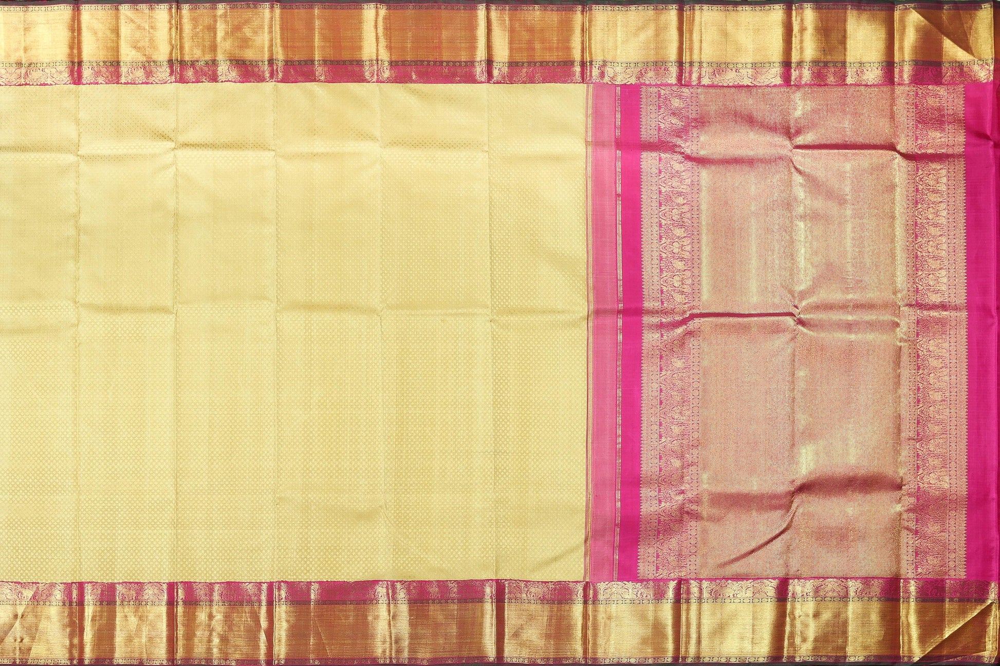Traditional Design Handwoven Pure Silk Kanjivaram Saree - Pure Zari - PA 106 - Silk Sari - Panjavarnam