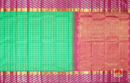 Traditional Design Handwoven Pure Silk Kanjivaram Saree - Pure Zari - PA 191 - Silk Sari - Panjavarnam