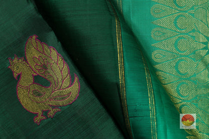 Traditional Design Handwoven Pure Silk Kanjivaram Saree - Pure Zari - PA 194 Archives - Silk Sari - Panjavarnam