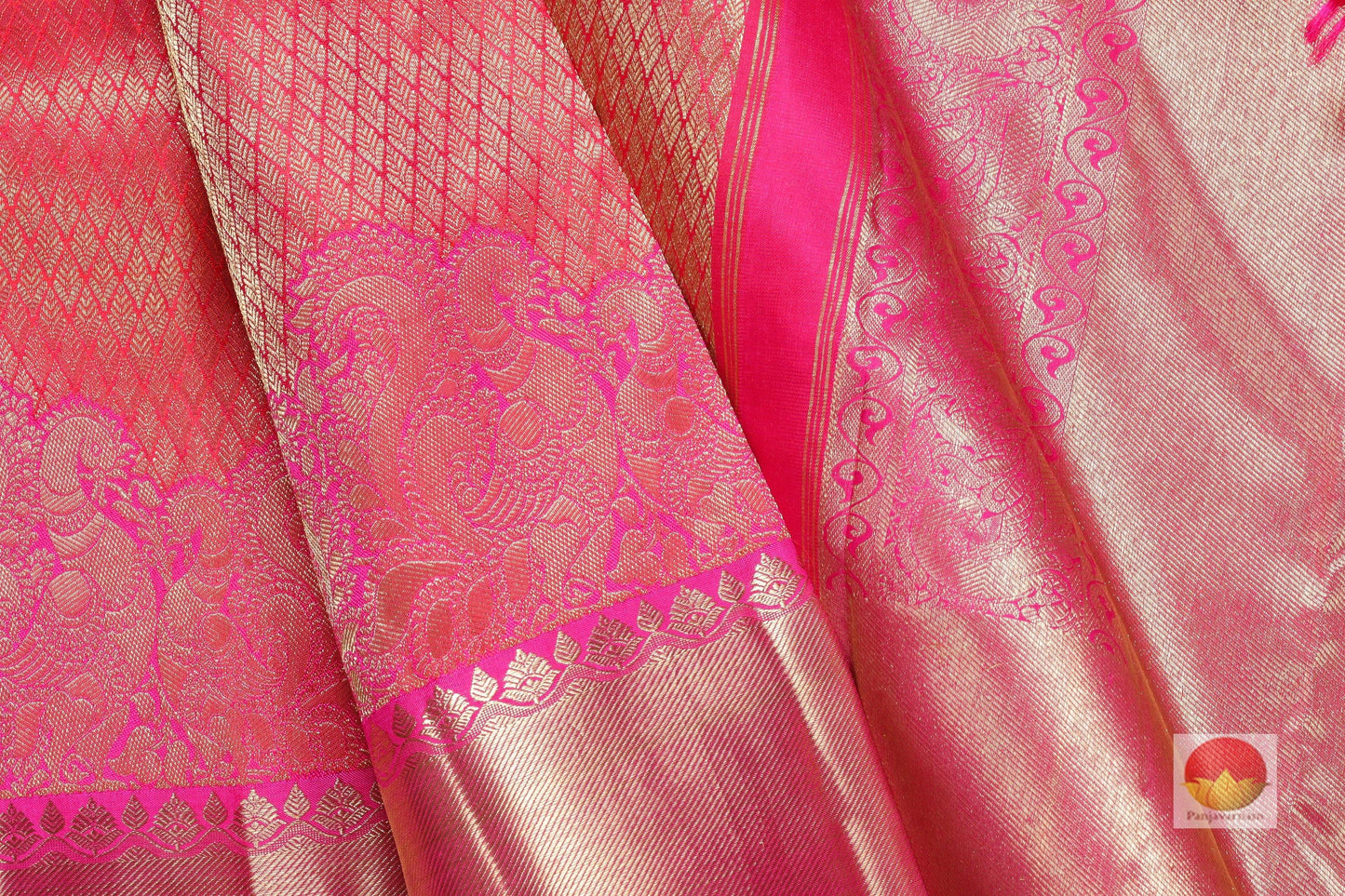 Traditional Design Handwoven Pure Silk Kanjivaram Saree - Pure Zari - PA SVS 3706 Archives - Silk Sari - Panjavarnam