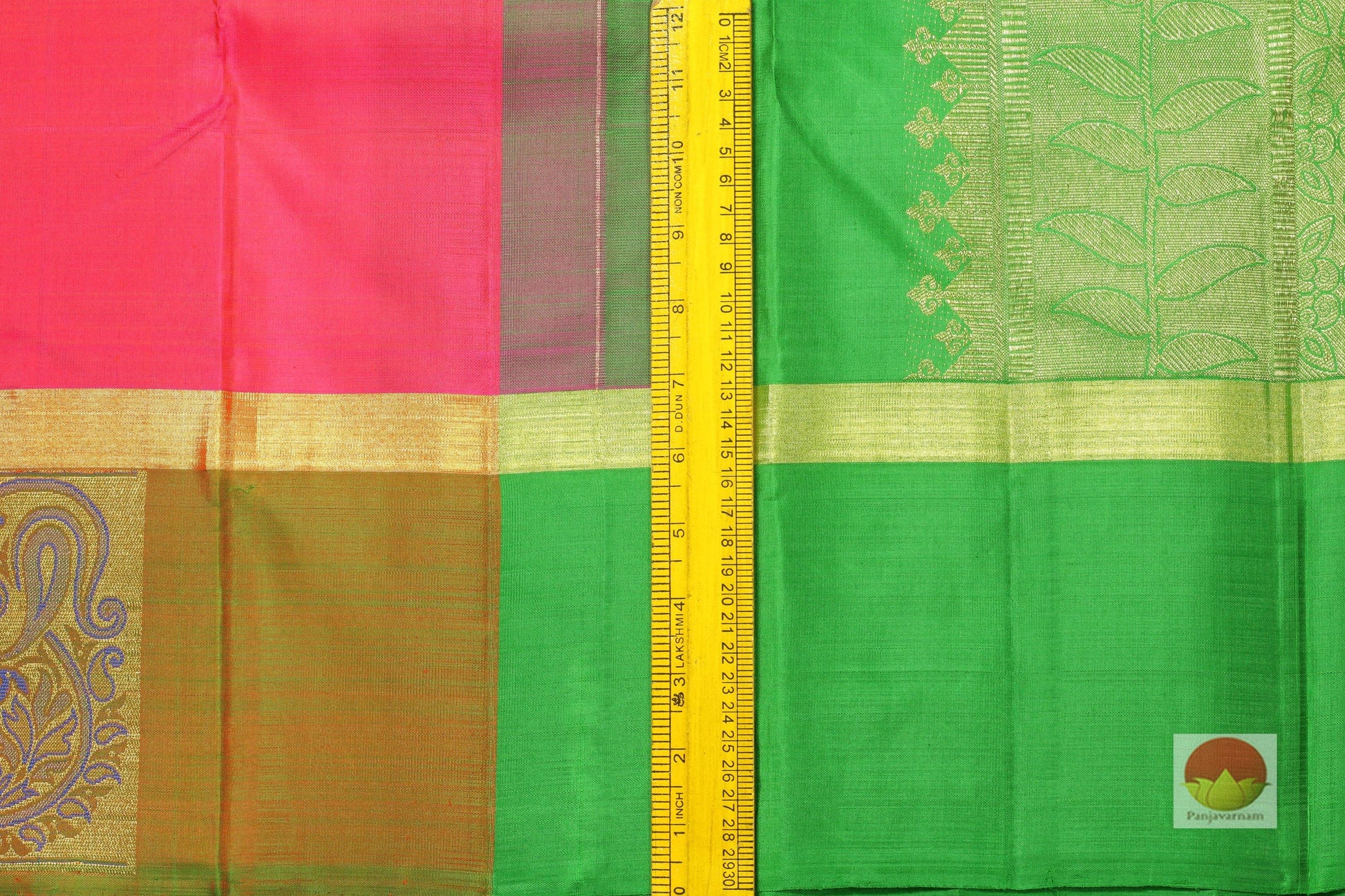 Traditional Design Handwoven Pure Silk Kanjivaram Saree - Pure Zari - PA SVS 8639 Archives - Silk Sari - Panjavarnam