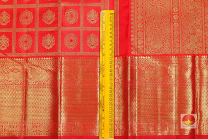 Traditional Design Handwoven Pure Silk Kanjivaram Saree - Pure Zari - PA SVS 9203 Archives - Silk Sari - Panjavarnam
