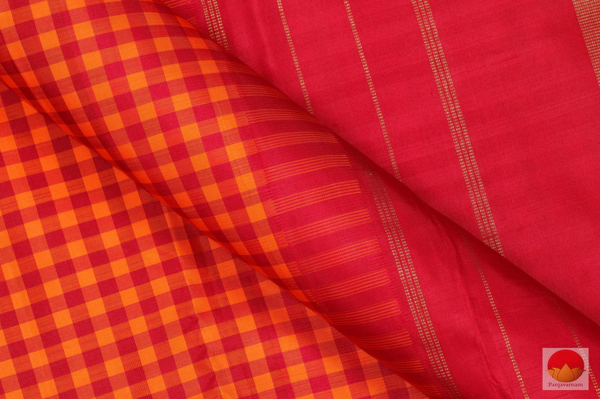 Traditional Design - Handwoven Pure Silk Kanjivaram Saree - Pure Zari - PV 12279 Archives - Silk Sari - Panjavarnam