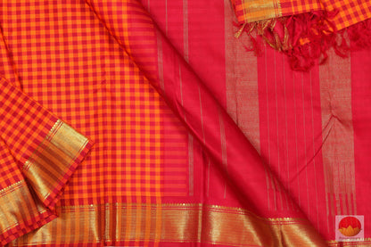 Traditional Design - Handwoven Pure Silk Kanjivaram Saree - Pure Zari - PV 12279 Archives - Silk Sari - Panjavarnam