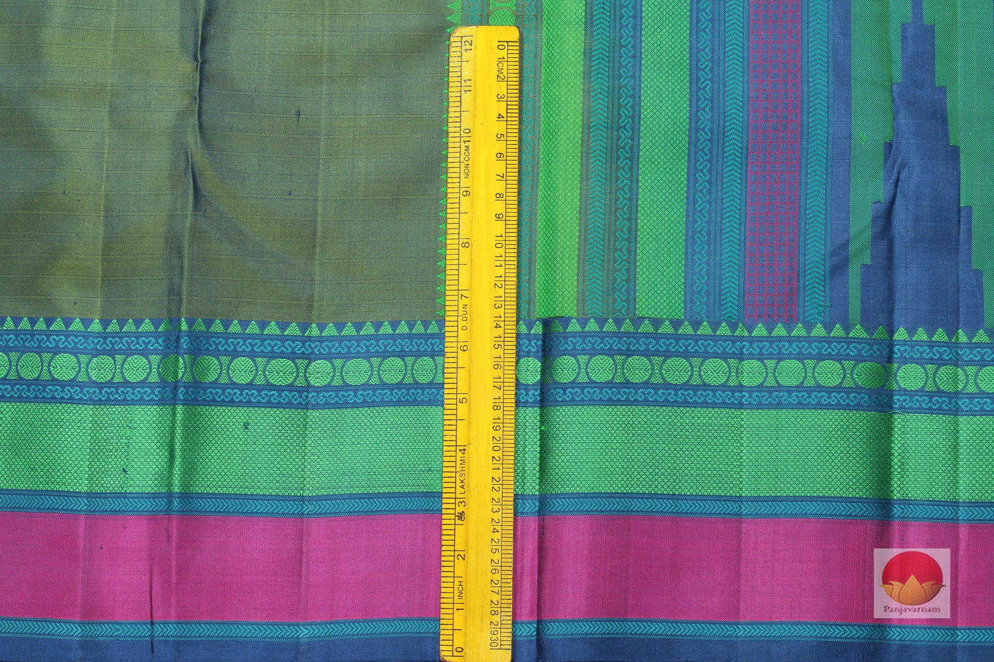 Traditional Design Handwoven Pure Silk Kanjivaram Saree - Pure Zari - PV 404 Archives - Silk Sari - Panjavarnam