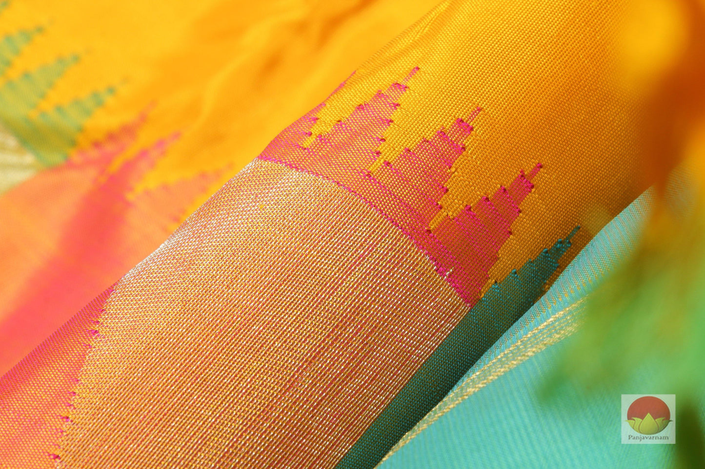 Traditional Design - Handwoven Pure Silk Kanjivaram Saree - Pure Zari - PV G 1710 Archives - Silk Sari - Panjavarnam