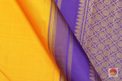 Traditional Design Handwoven Pure Silk Kanjivaram Saree - Pure Zari - PV G 1712 Archives - Silk Sari - Panjavarnam
