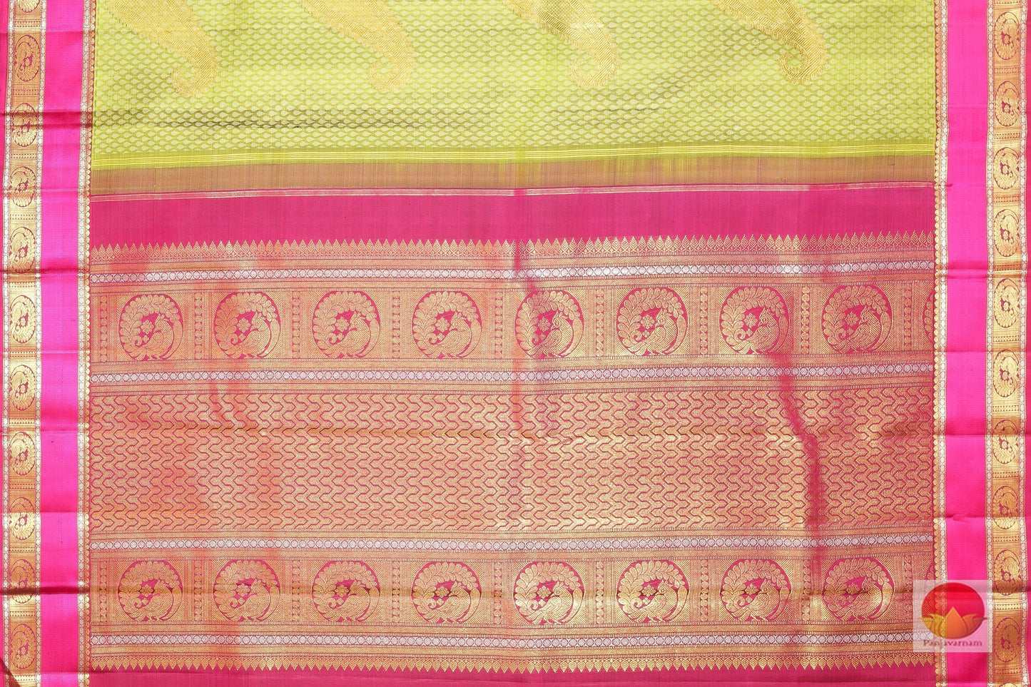 Traditional Design - Handwoven Pure Silk Kanjivaram Saree - Pure Zari - PV G 1719 -Archives - Silk Sari - Panjavarnam