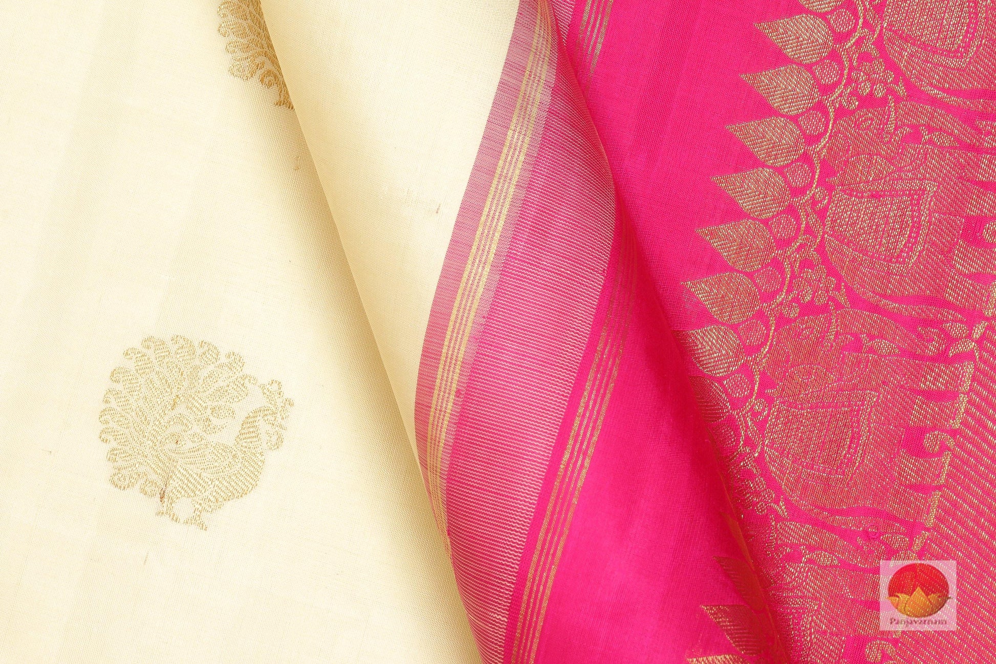 Traditional Design Handwoven Pure Silk Kanjivaram Saree - Pure Zari - PV G 1760 - Archives - Silk Sari - Panjavarnam
