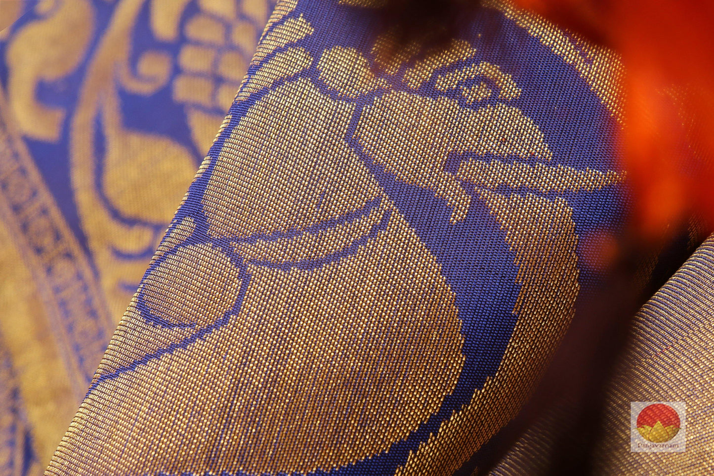 Traditional Design Handwoven Pure Silk Kanjivaram Saree - Pure Zari - PV G 1762 Archives - Silk Sari - Panjavarnam