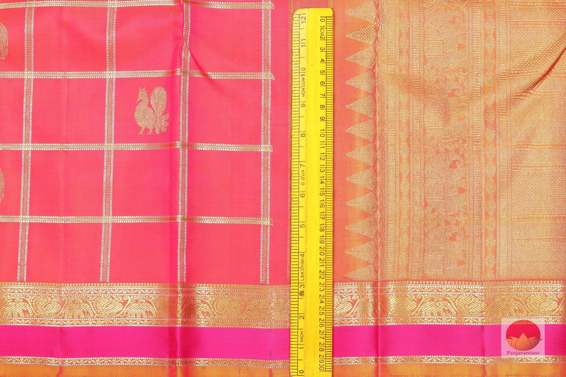Traditional Design - Handwoven Pure Silk Kanjivaram Saree - Pure Zari - PV G 1764 - Archives - Silk Sari - Panjavarnam