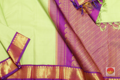 Traditional Design Handwoven Pure Silk Kanjivaram Saree - Pure Zari - PV G 1766 - Archives - Silk Sari - Panjavarnam