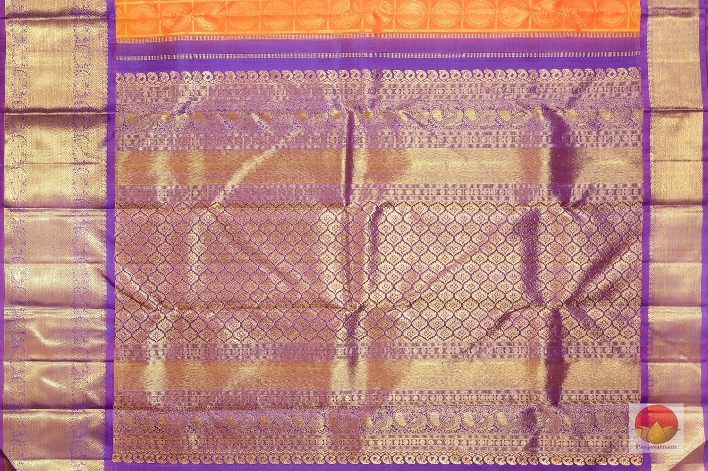 Traditional Design Handwoven Pure Silk Kanjivaram Saree - Pure Zari - PV G 1797 - Archives - Silk Sari - Panjavarnam