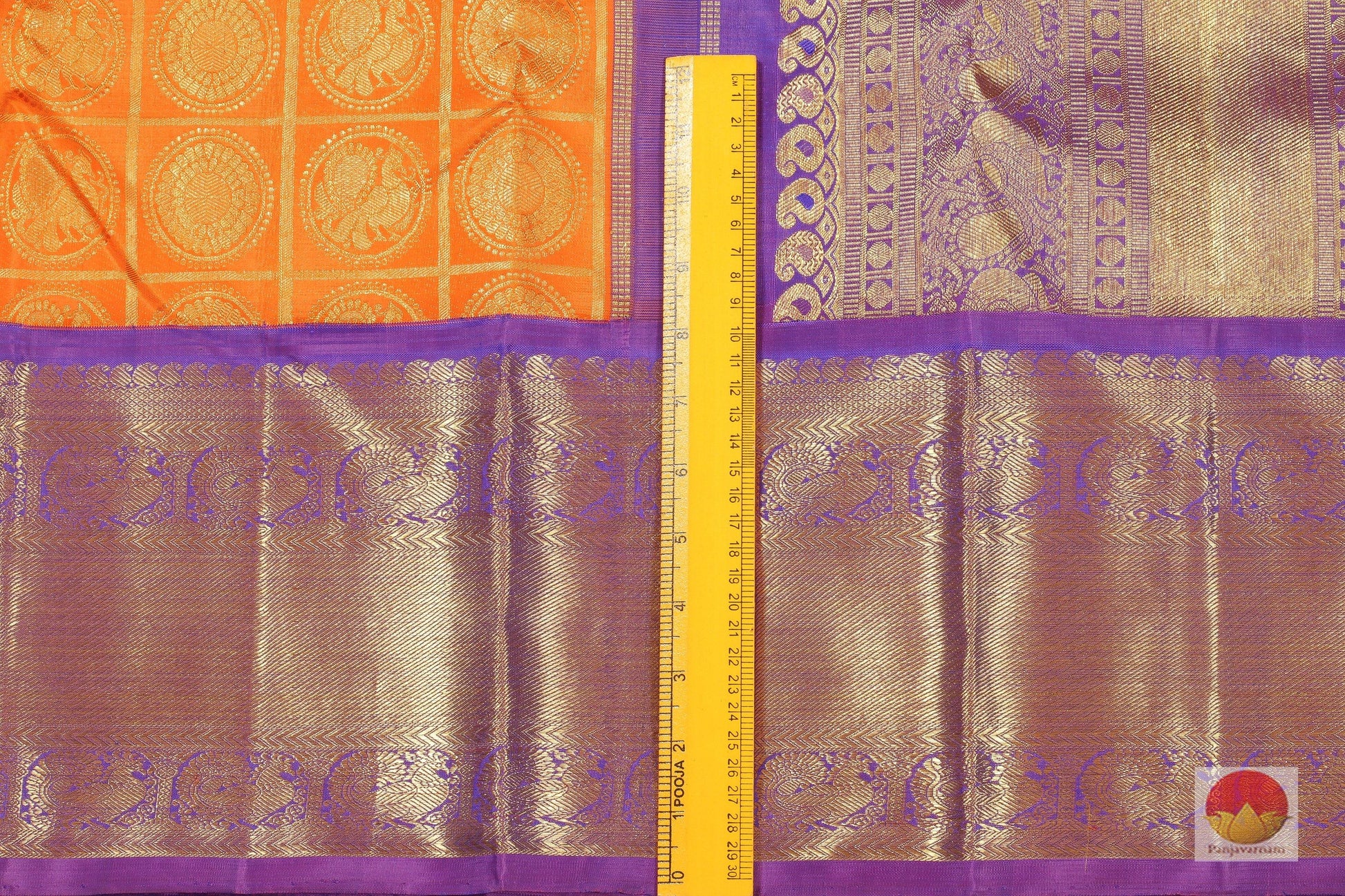 Traditional Design Handwoven Pure Silk Kanjivaram Saree - Pure Zari - PV G 1797 - Archives - Silk Sari - Panjavarnam