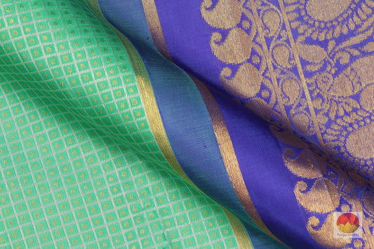 Traditional Design Handwoven Pure Silk Kanjivaram Saree - Pure Zari - PV G 1800 - Archives - Silk Sari - Panjavarnam
