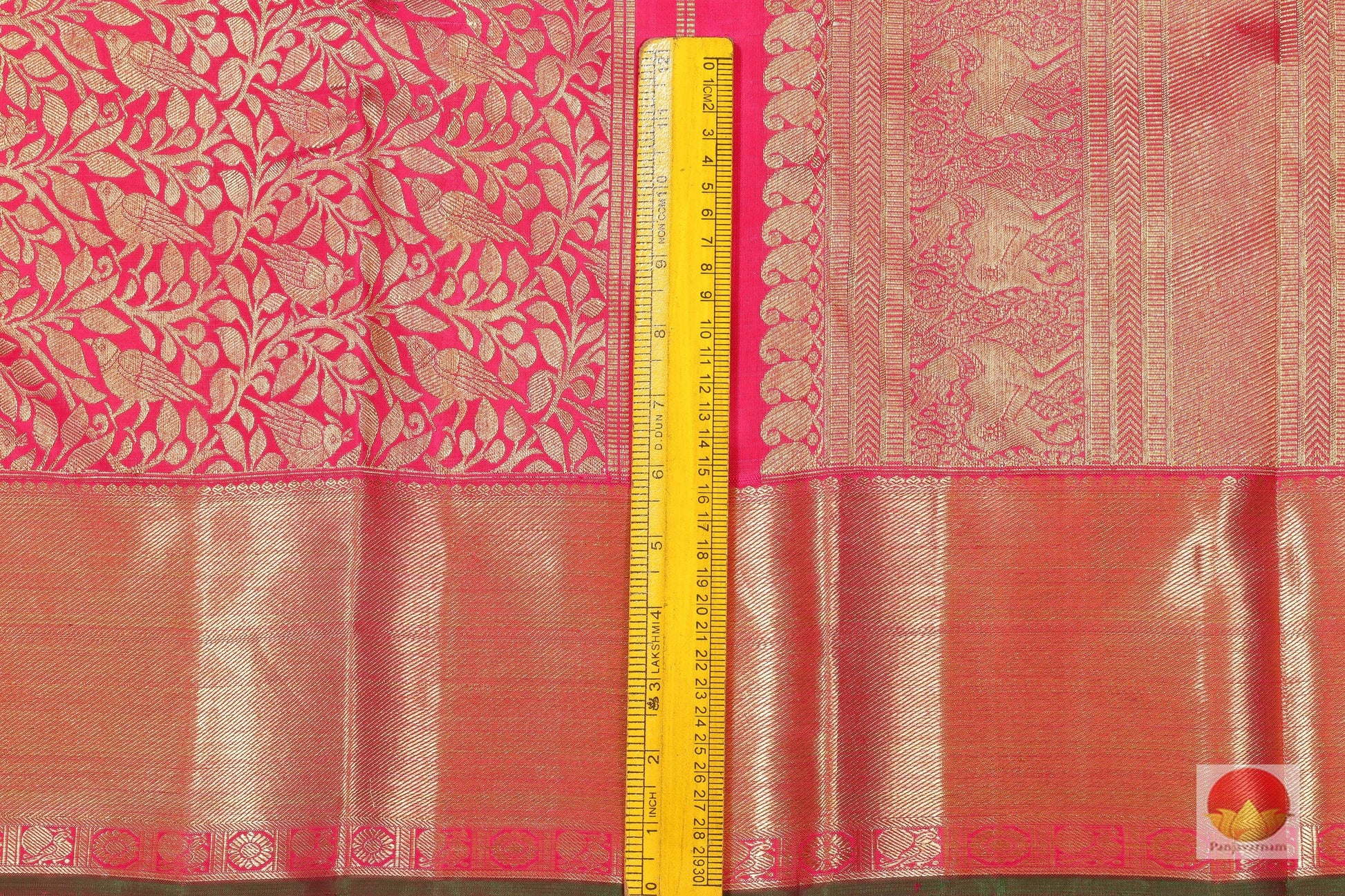 Traditional Design Handwoven Pure Silk Kanjivaram Saree - Pure Zari - PV G 1812 - Archives - Silk Sari - Panjavarnam