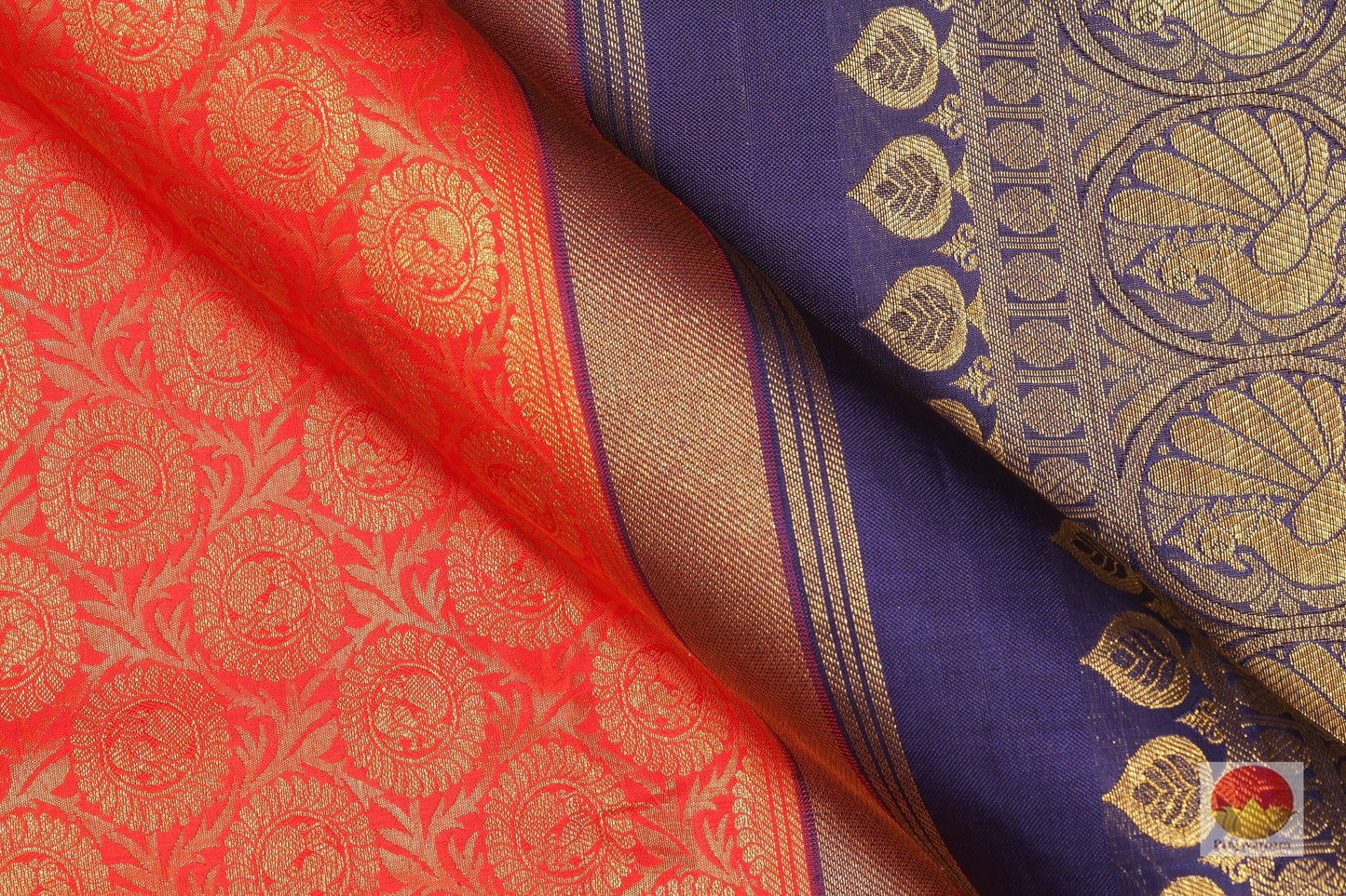 Traditional Design - Handwoven Pure Silk Kanjivaram Saree - Pure Zari - PV G 1814 - Archives - Silk Sari - Panjavarnam