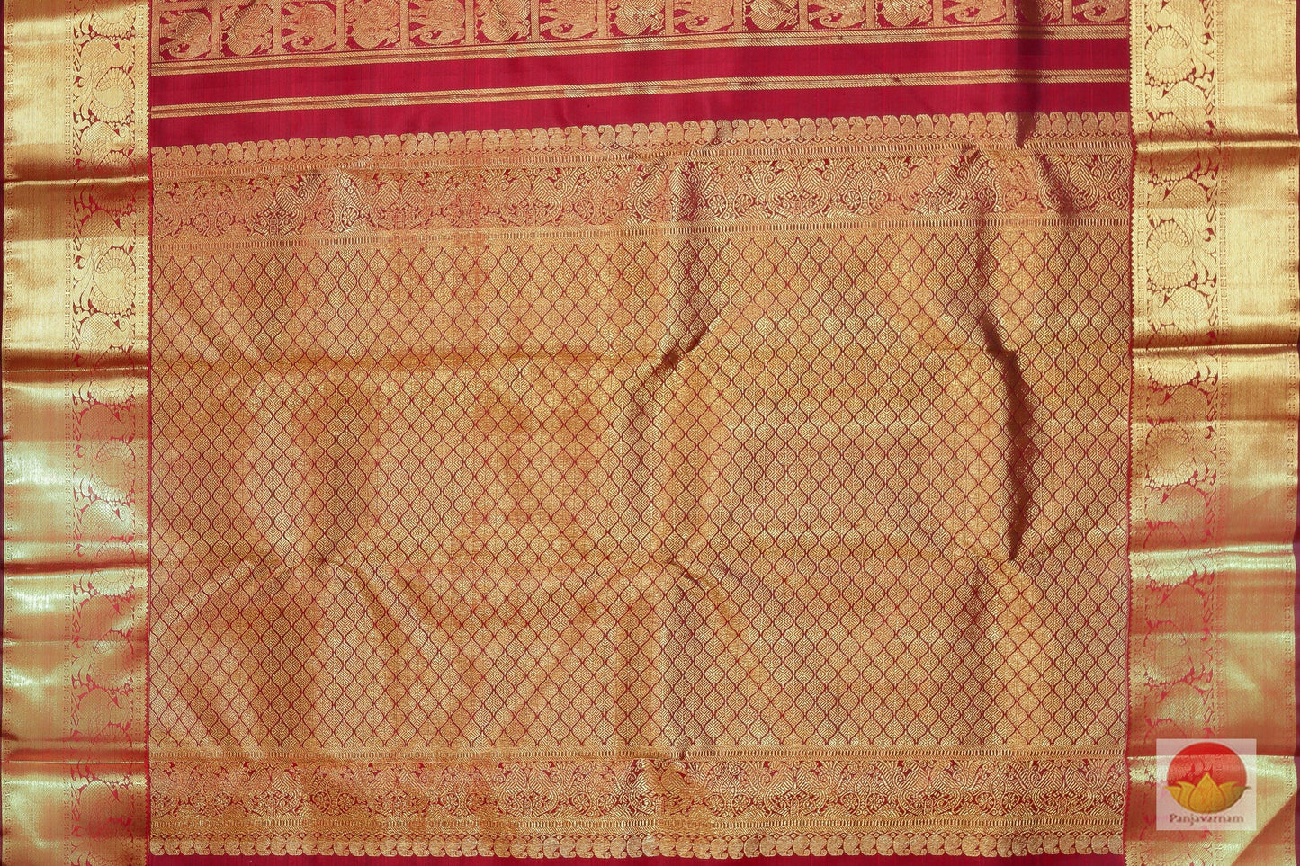 Traditional Design Handwoven Pure Silk Kanjivaram Saree - Pure Zari - PV G 1817 - Archives - Silk Sari - Panjavarnam