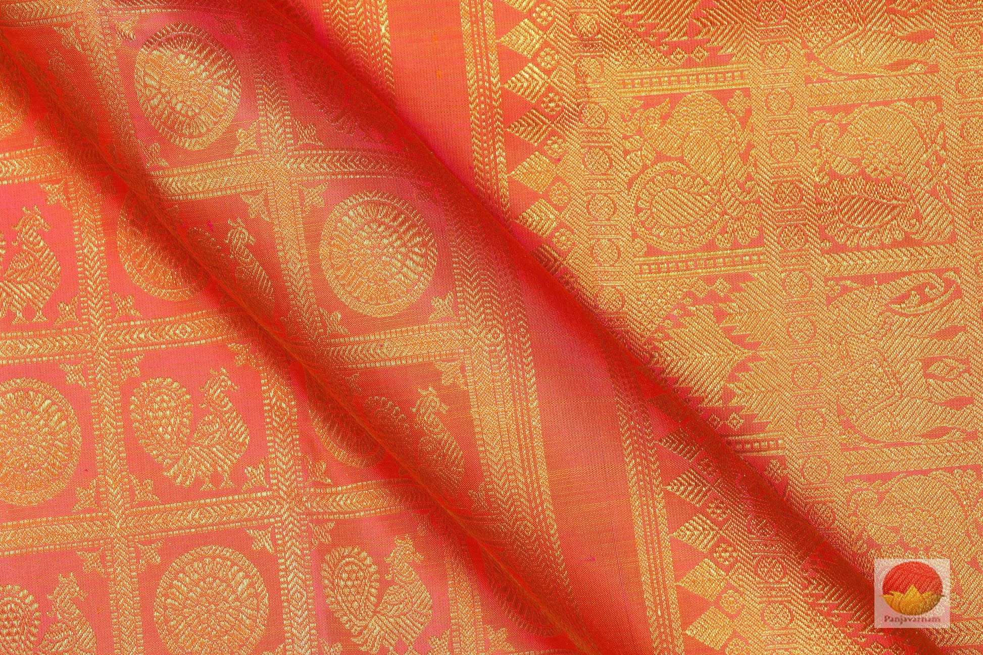 Traditional Design Handwoven Pure Silk Kanjivaram Saree - Pure Zari - PV G 1820 - Archives - Silk Sari - Panjavarnam