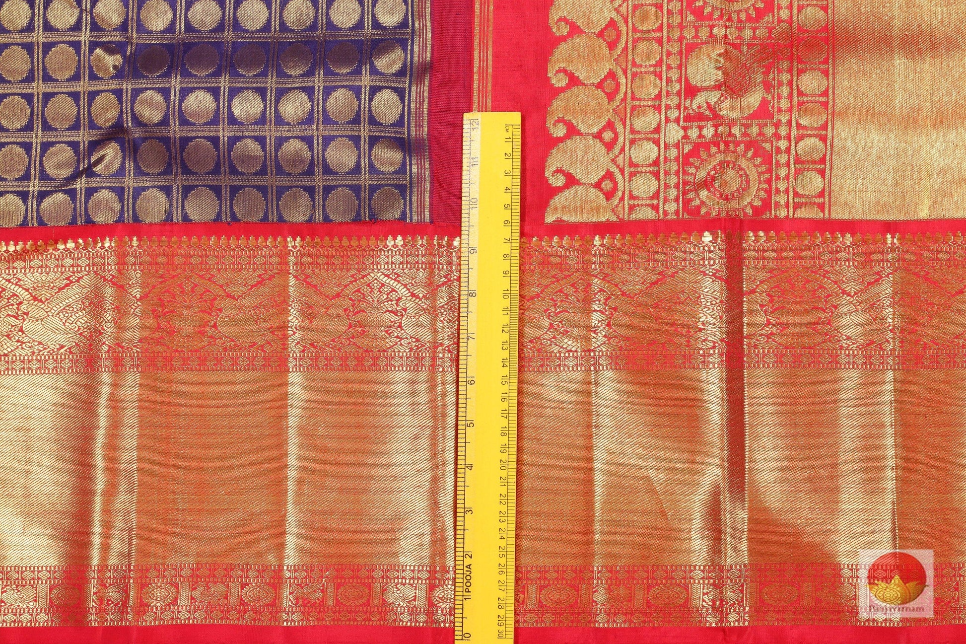 Traditional Design Handwoven Pure Silk Kanjivaram Saree - Pure Zari - PV G 1822 - Archives - Silk Sari - Panjavarnam
