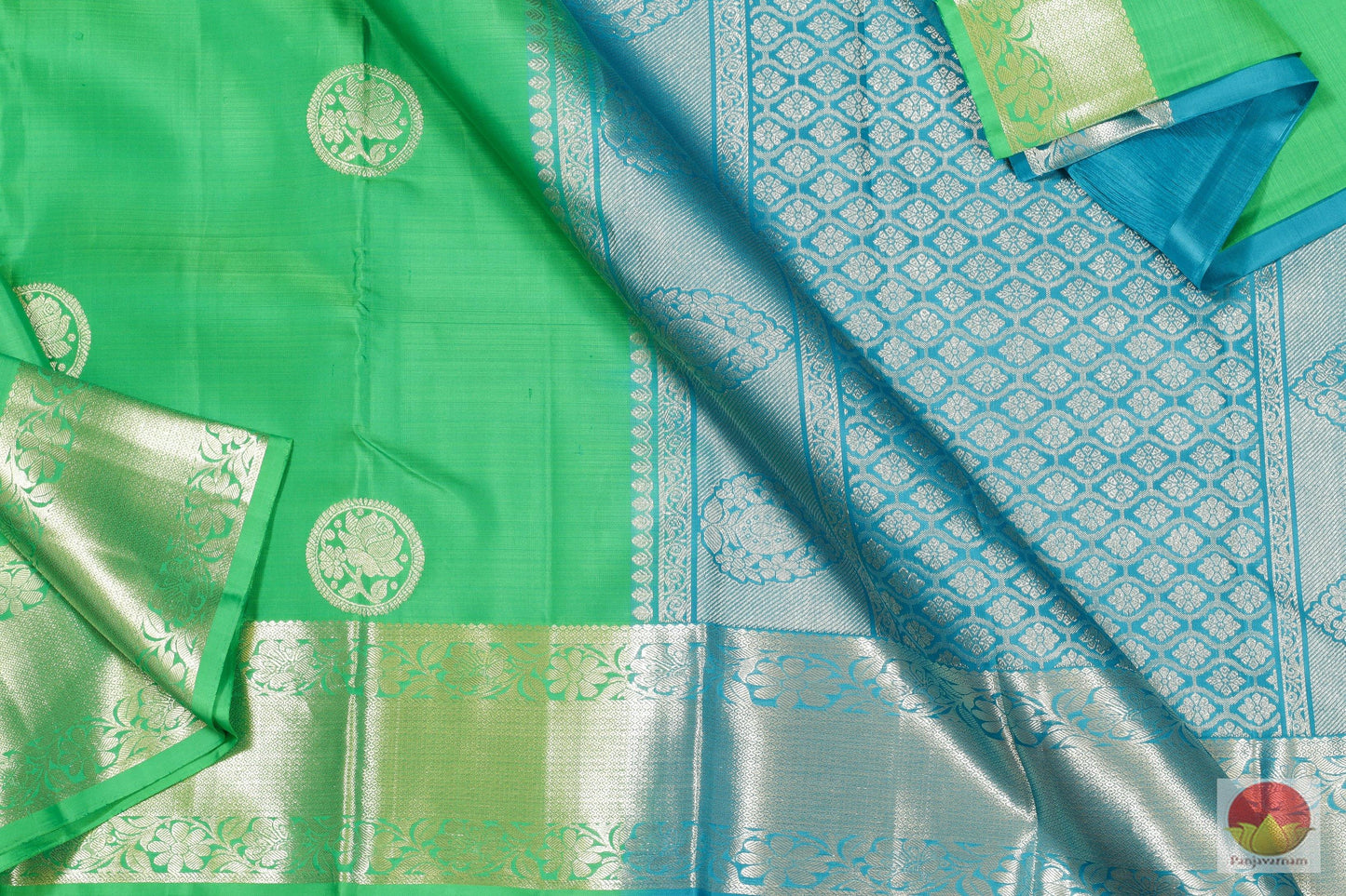 Traditional Design - Handwoven Pure Silk Kanjivaram Saree - Pure Zari - PV G 1903 Archives - Silk Sari - Panjavarnam