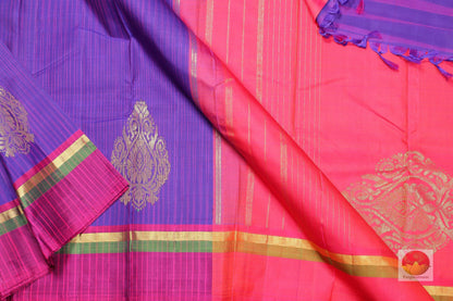 Traditional Design Handwoven Pure Silk Kanjivaram Saree - Pure Zari - PV G1658 - Archives - Silk Sari - Panjavarnam