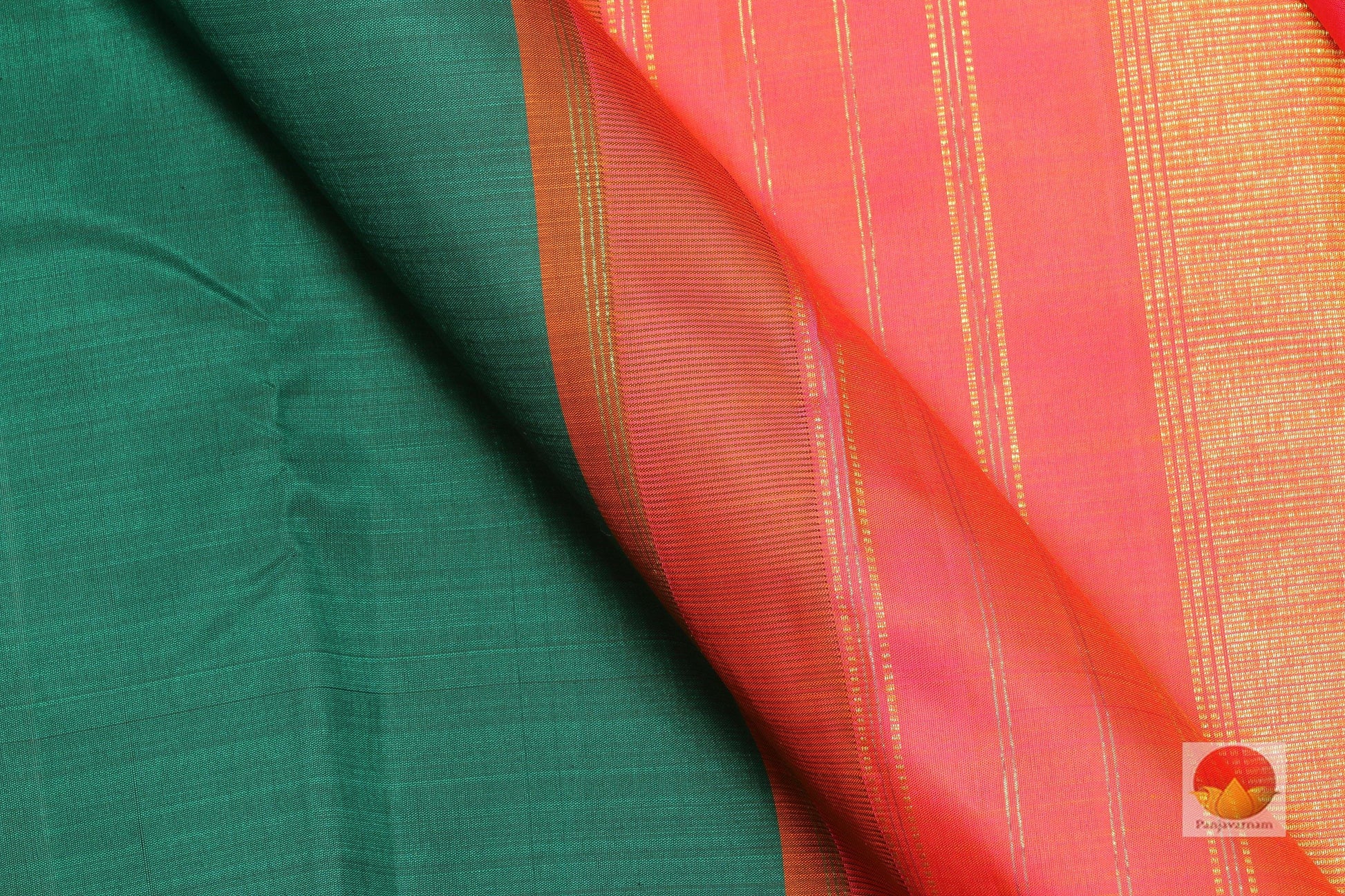 Traditional Design - Handwoven Pure Silk Kanjivaram Saree - Pure Zari - PV J9065 - Archives - Silk Sari - Panjavarnam