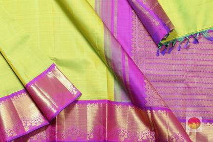 Traditional Design Handwoven Pure Silk Kanjivaram Saree - Pure Zari - PV O335 Archives - Silk Sari - Panjavarnam