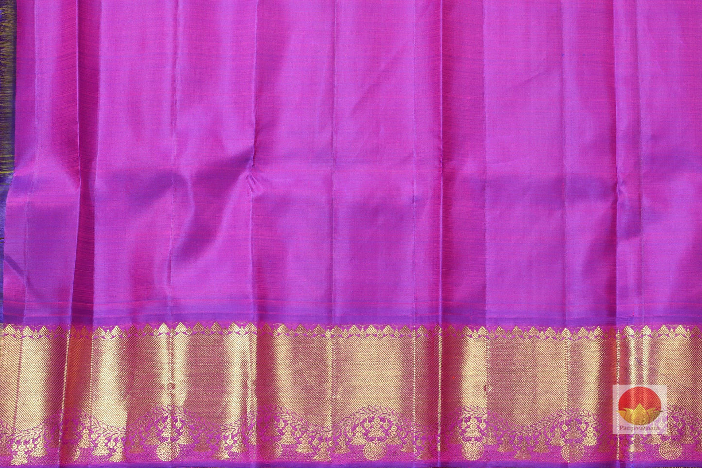 Traditional Design Handwoven Pure Silk Kanjivaram Saree - Pure Zari - PV O335 Archives - Silk Sari - Panjavarnam