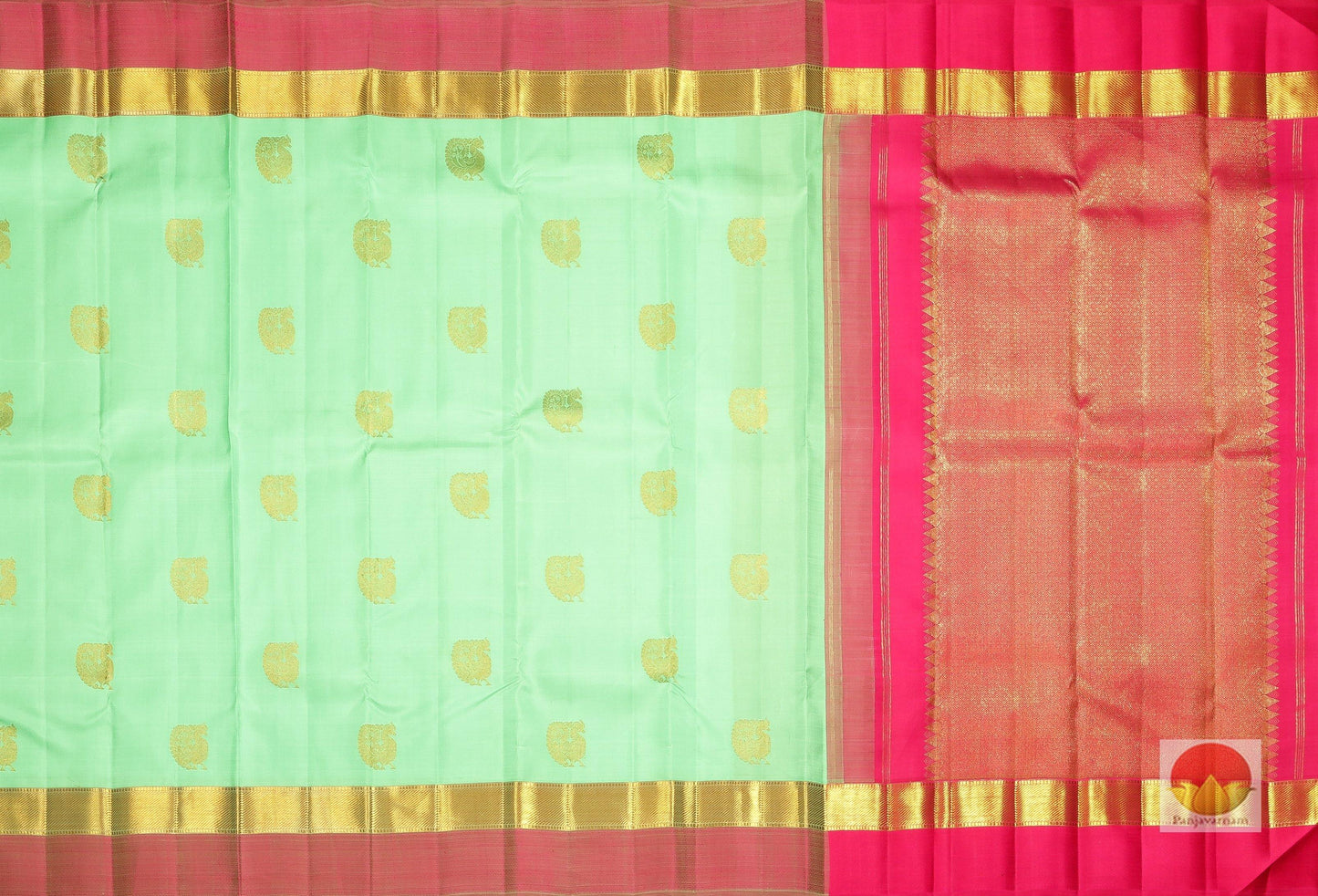 Traditional Design Handwoven Pure Silk Kanjivaram Saree - Pure Zari - PV SVS 10528 Archives - Silk Sari - Panjavarnam