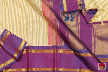 Traditional Design - Handwoven Pure Silk Kanjivaram Saree - Pure Zari - PV SVS 11877 Archives - Silk Sari - Panjavarnam