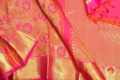 Traditional Design Handwoven Pure Silk Kanjivaram Saree - Pure Zari - PV SVS 3661 Archives - Silk Sari - Panjavarnam